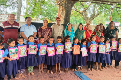 ग्राम लिटिया में शाला प्रवेश उत्सव मनाया गया...