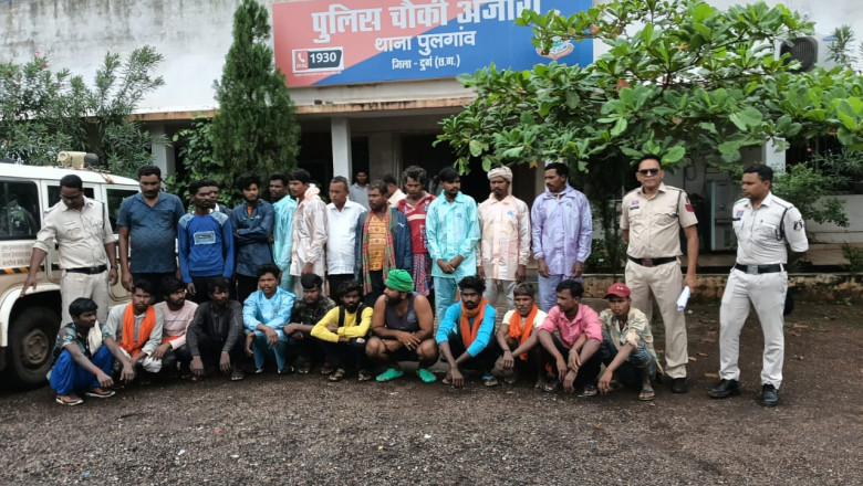 ग्राम थनौद के बाढ़ में फंसे 32 मजदुरो को एसडीआरएफ की टीम द्वारा सुरक्षित निकाला गया...