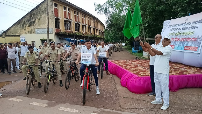 जिला पुलिस दुर्ग द्वारा फिट इंडिया पहल के तहत साईकिलिंग अभियान का विषेश संस्करण Sunday Of On Cycle ‘‘फिटनेस का डोज आधा घंटा रोज...