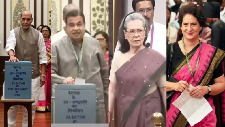 उपराष्ट्रपति चुनाव: राजनाथ, गडकरी, सोनिया-राहुल-प्रियंका व खरगे ने किया मतदान, राधाकृष्णन-सुदर्शन के बीच सीधी टक्कर...