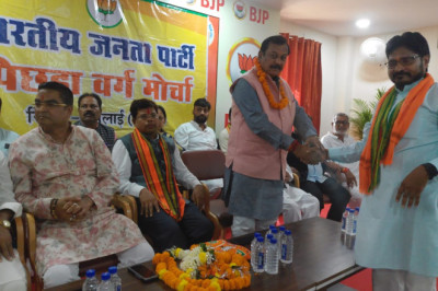 ओबीसी मोर्चा जिला भिलाई ने किया   अशोक साहू का आत्मीय एवं जोशीला स्वागत