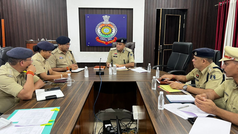 वरिष्ठ पुलिस अधीक्षक जिला दुर्ग द्वारा किया गया समीक्षा बैठक का आयोजन....