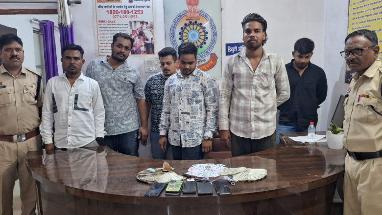 ग्राम करगा अमलेश्वर के फार्म हाउस में खिलाया जा रहा था जुआं....