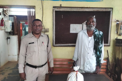 अवैध मादक पादर्थ गांजा रखने वाला गिरफ्तार*   - *आरोपी से 1.6कि.ग्रा. अवैध मादक पदार्थ गांजा जप्त....