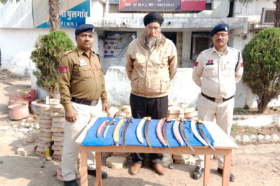 6 नग तलवार के साथ आरोपी को पकड़ने में मिली सफलता....