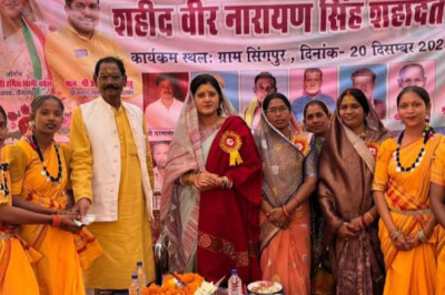 ग्राम सिंगपुर में मनाया शहीद वीरनारायण सिंह का शहादत दिवस...