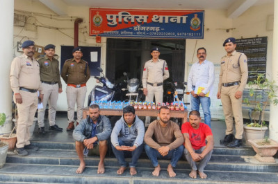 अवैध शराब बिक्री एवं परिवहन पर डोंगरगढ़ पुलिस की कार्यवाही...