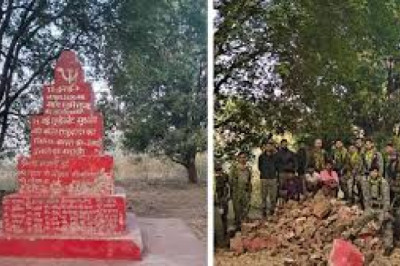 जवानों ने उसे मिट्टी में मिलाया जिस स्मारक पर नक्सली संगठनों को था गुरुर, 30 किलो का आईईडी भी बरामद...