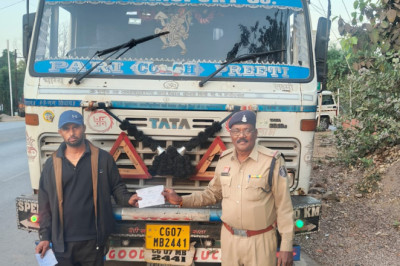 नो-एंट्री का उल्लंघन करने वाले भारी वाहनों पर यातायात पुलिस की सख्त कार्यवाही