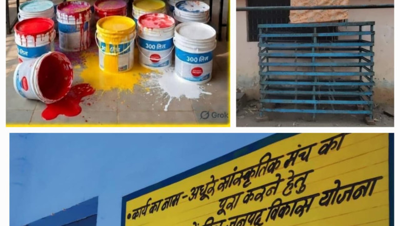 धारा न्यूज़ एक्सक्लूसिव: दुर्ग में 300 लीटर पेंट घोटाला – बिना मजदूरों के हुआ काम, इंजीनियर ने किया मूल्यांकन!