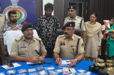 सूने मकानों में चोरी करने वाला गिरोह गिरफ्तार, 6 मामलों का खुलासा, 13 लाख का माल बरामद