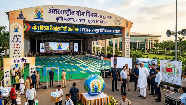 योग दिवस की तैयारियों की समीक्षा, 21 जून को रायपुर के कृषि मंडपम में होगा मुख्य आयोजन