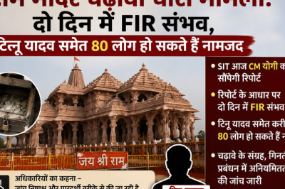 राम मंदिर चढ़ावा चोरी मामला: दो दिन में FIR संभव, टिन्नू यादव समेत 80 लोग हो सकते हैं नामजद