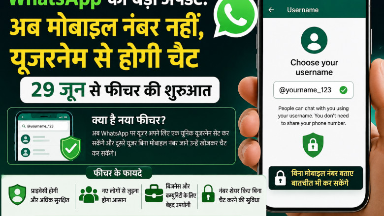 WhatsApp का बड़ा अपडेट: अब मोबाइल नंबर नहीं, यूजरनेम से होगी चैट; 29 जून से फीचर की शुरुआत