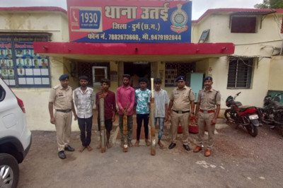10 घंटे में उतई पुलिस की बड़ी सफलता, 3 चोरी की वारदातों का खुलासा, 5 चोर गिरफ्तार