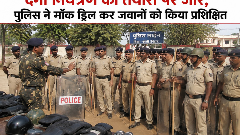 दंगा नियंत्रण की तैयारी पर जोर, पुलिस ने मॉक ड्रिल कर जवानों को किया प्रशिक्षित...