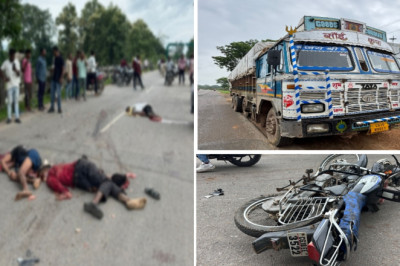 बिलासपुर के तखतपुर में बड़ा सड़क हादसा: ट्रक की टक्कर से 3 युवकों की मौत, ड्राइवर फरार...