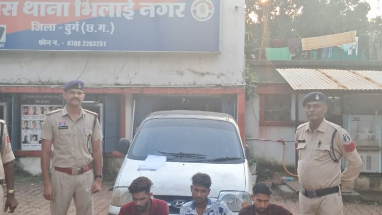 भिलाई में 260 अल्प्राजोलम टैबलेट के साथ 3 आरोपी गिरफ्तार: कार और 4 मोबाइल जब्त, 1.04 लाख की नशीली दवाएं बरामद