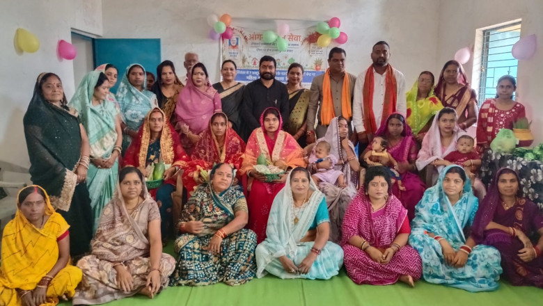 मचांदूर में आंगन मिलन सेवा कार्यक्रम सम्पन्न, गर्भवती महिलाओं की गोदभराई और बच्चों का हुआ अन्नप्राशन...